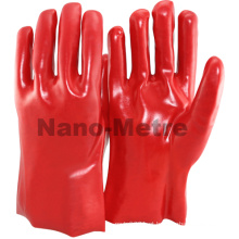 NMSAFETY luvas de pvc vermelho revestido / óleo e luvas de segurança à prova de água luva / pvc